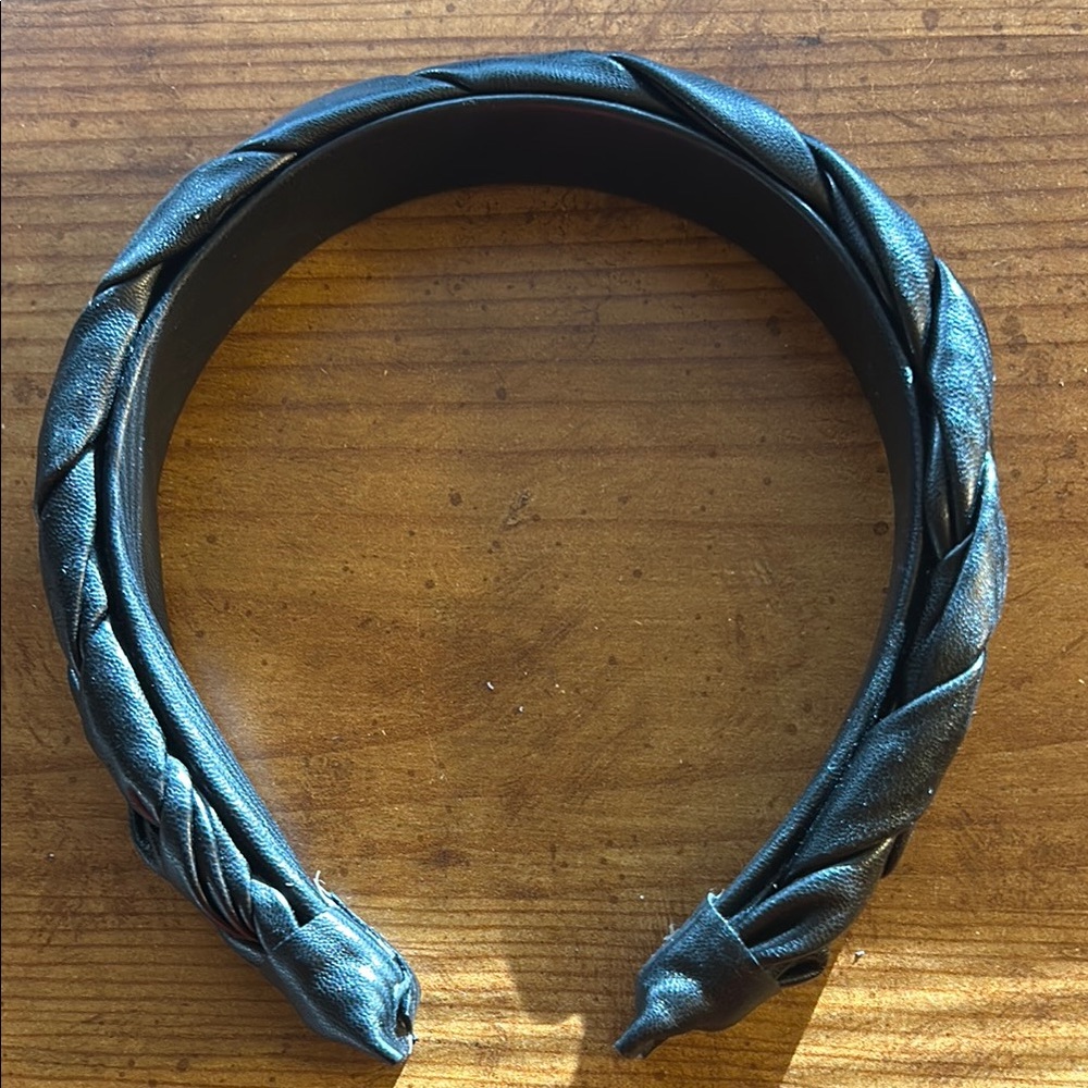 Braided Black Headband